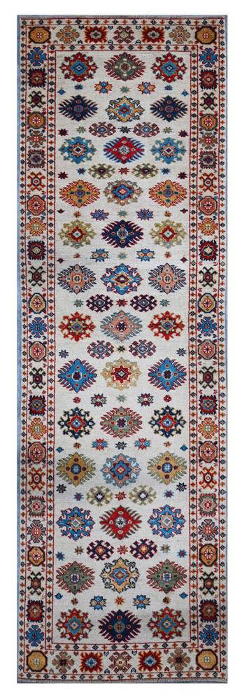 Afghan rug Kazak 292x79 292x79, Persian Rug Knotted by hand