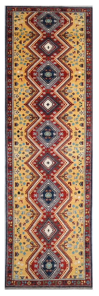 Afghan rug Kazak 347x87 347x87, Persian Rug Knotted by hand