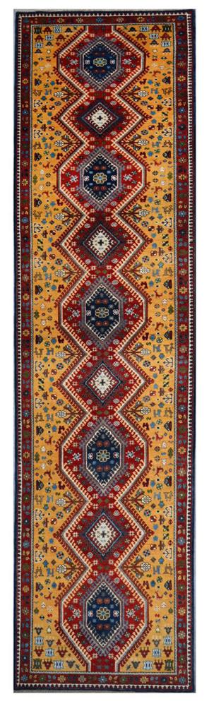 Afghan rug Kazak 403x88 403x88, Persian Rug Knotted by hand