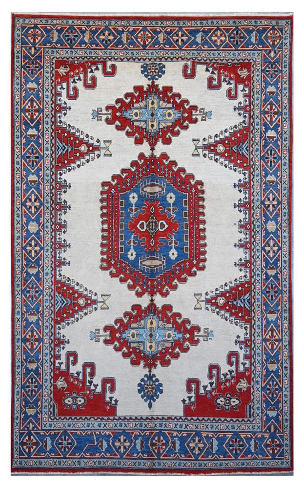 Afghan rug Kazak 340x203 340x203, Persian Rug Knotted by hand