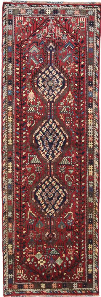 Persian Rug Ghashghai 9'0"x2'10" 9'0"x2'10", Persian Rug Knotted by hand