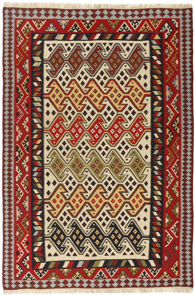 Persisk teppe Kelim Fars 242x164 242x164, Persisk teppe Handwoven 
