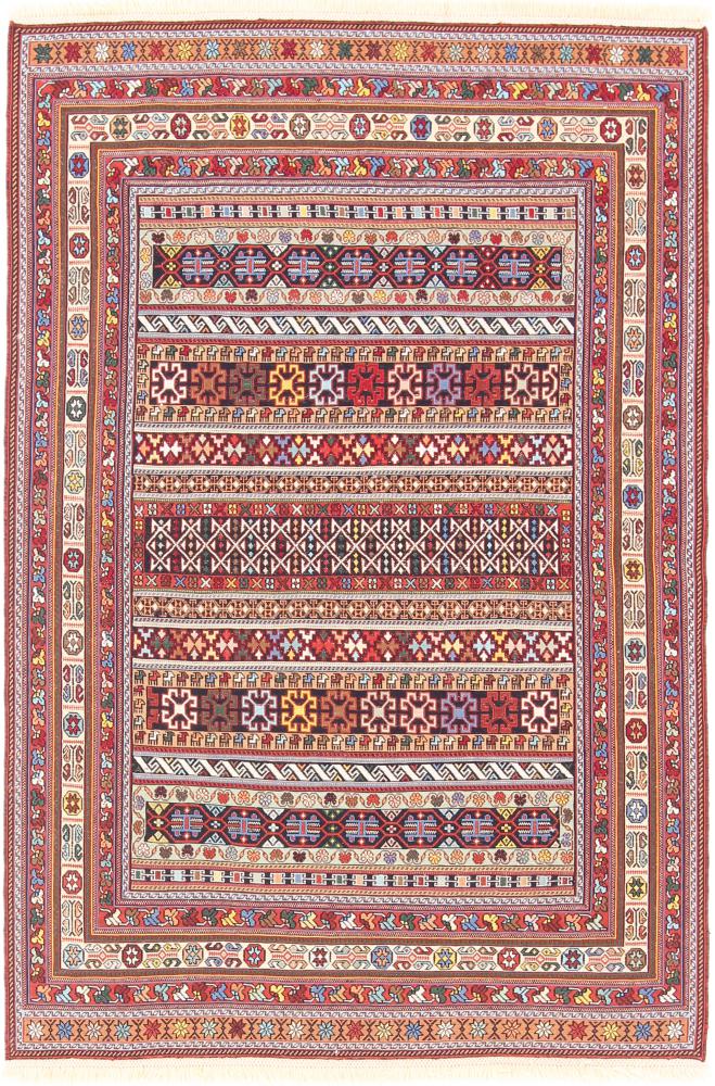 Tapete persa Kilim Soozani 152x103 152x103, Tapete persa Tecido à mão