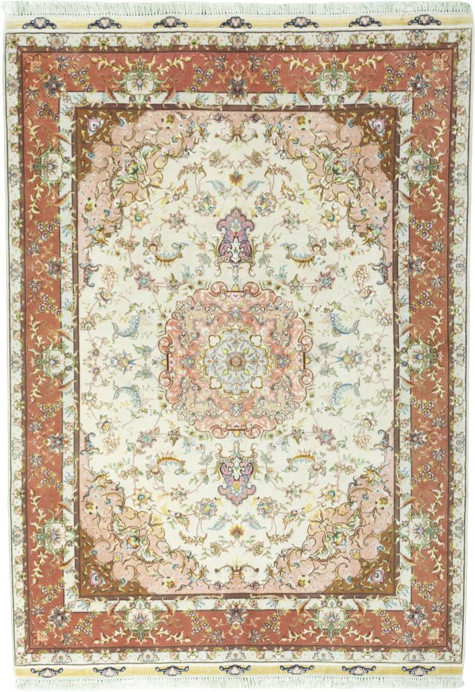 Persian Rug Tabriz 60Raj Silk Warp 214x151 214x151, Persian Rug Knotted by hand