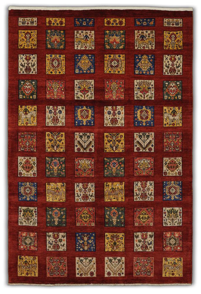 Alfombra persa Persia Gabbeh Kashkuli 234x159 234x159, Alfombra persa Anudado a mano