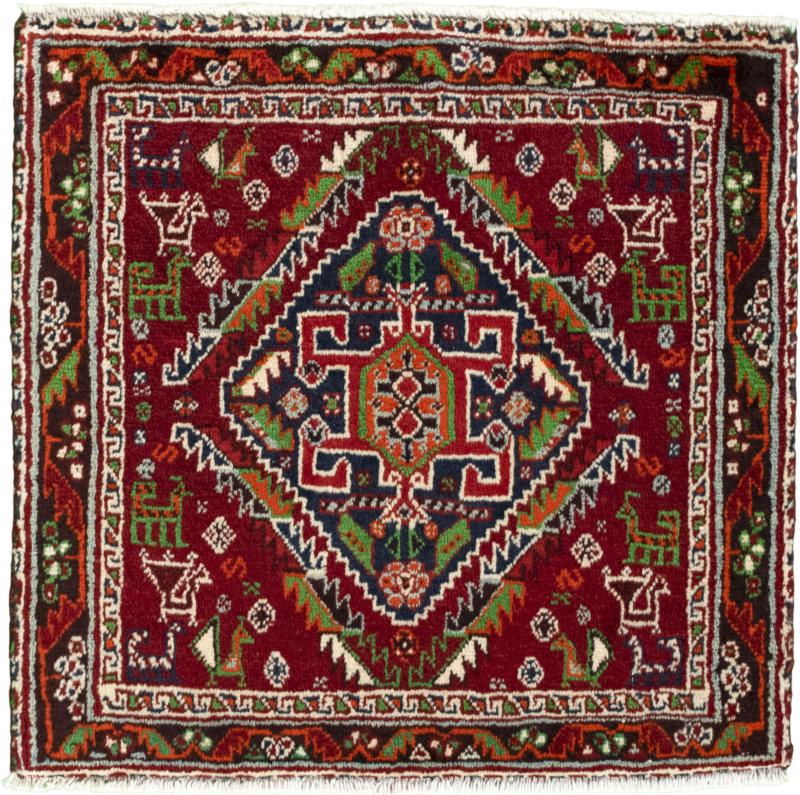 Persian Rug Shiraz 55x59 55x59, Persian Rug Knotted by hand