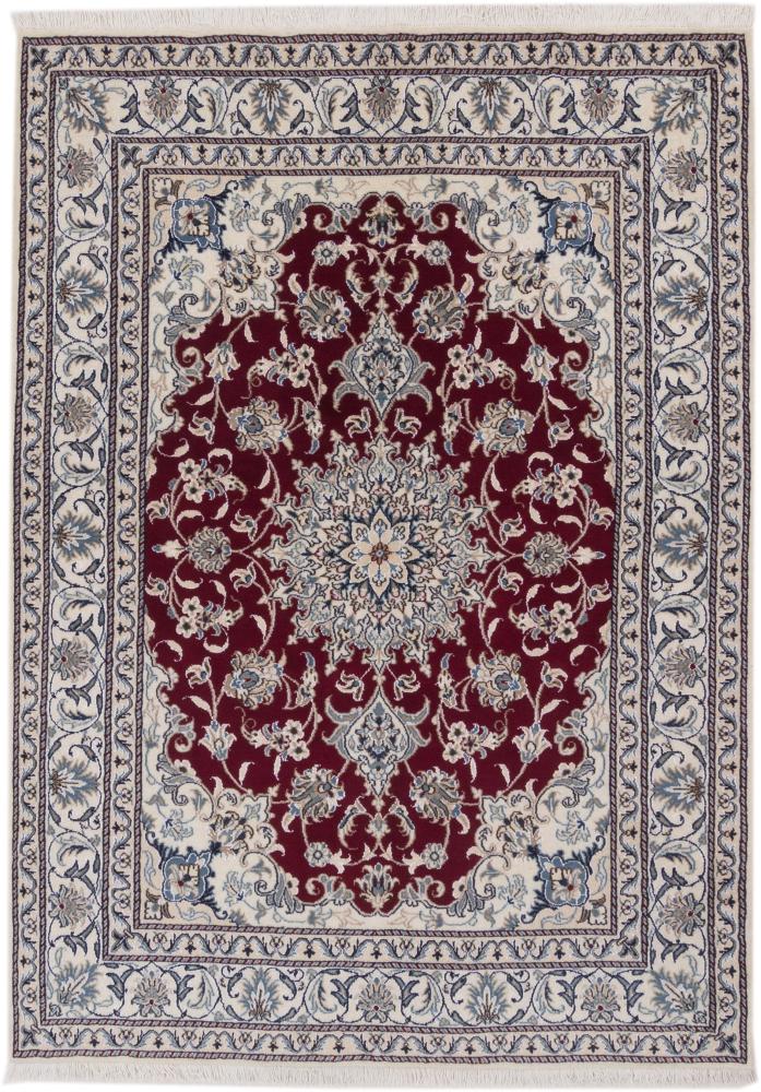 Tapis persan Naïn 201x145 201x145, Tapis persan Noué à la main