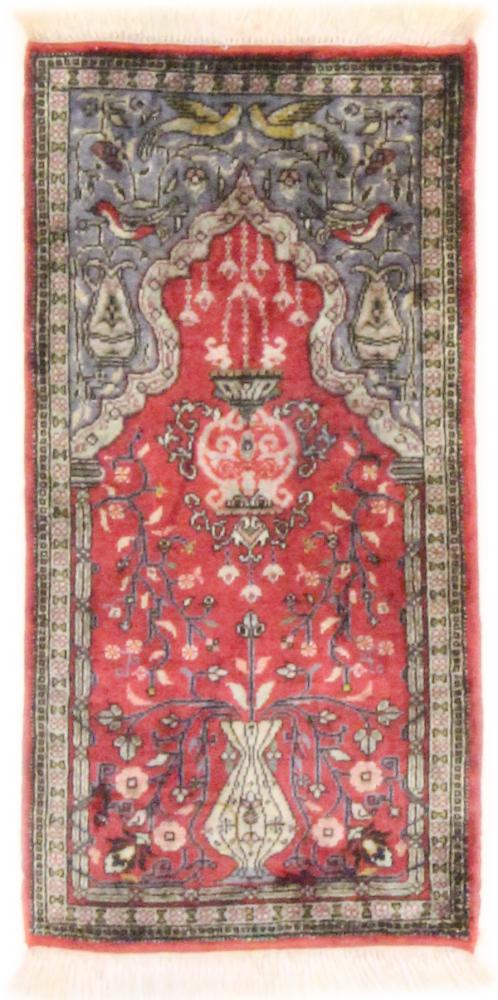 Tapis chinois Chinois Soie 91x44 91x44, Tapis persan Noué à la main