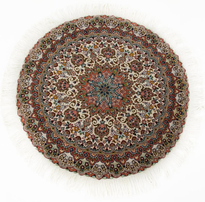 Persian Rug Tabriz 109x107 109x107, Persian Rug Knotted by hand