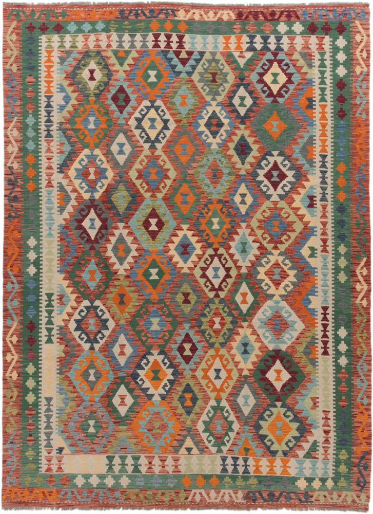 Tapete afegão Kilim Afegão 346x252 346x252, Tapete persa Tecido à mão