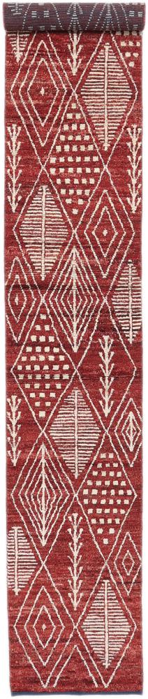 Afghaans tapijt Berbers Design 501x83 501x83, Perzisch tapijt Handgeknoopte