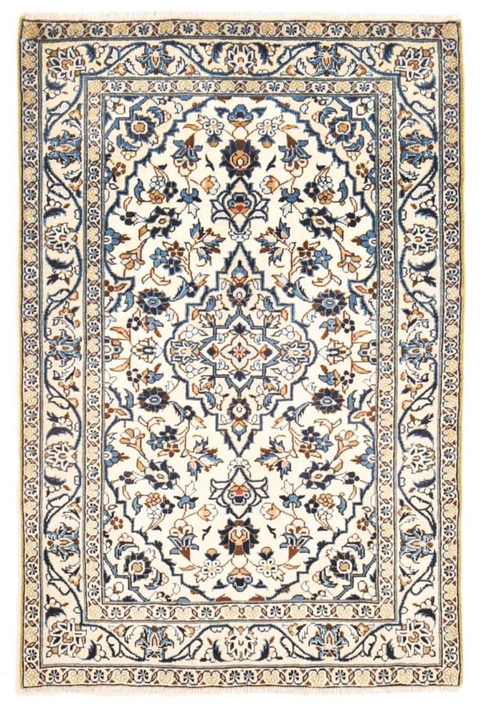 Persian Rug Keshan 4'11"x3'3" 4'11"x3'3", Persian Rug Knotted by hand