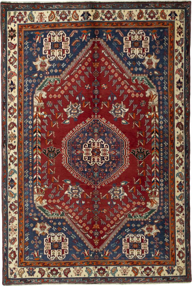 Tapis persan Shiraz 251x161 251x161, Tapis persan Noué à la main