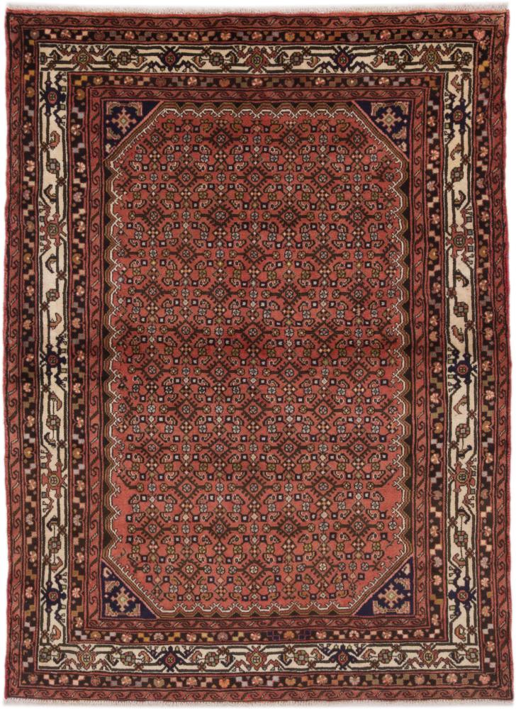Tapis persan Hosseinabad 196x144 196x144, Tapis persan Noué à la main