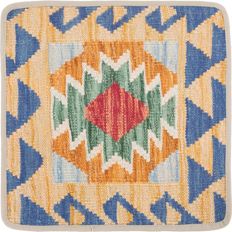 Afghanska mattan Kilim Afghan Kuddfodral 40x40 40x40, Persisk matta Knuten för hand