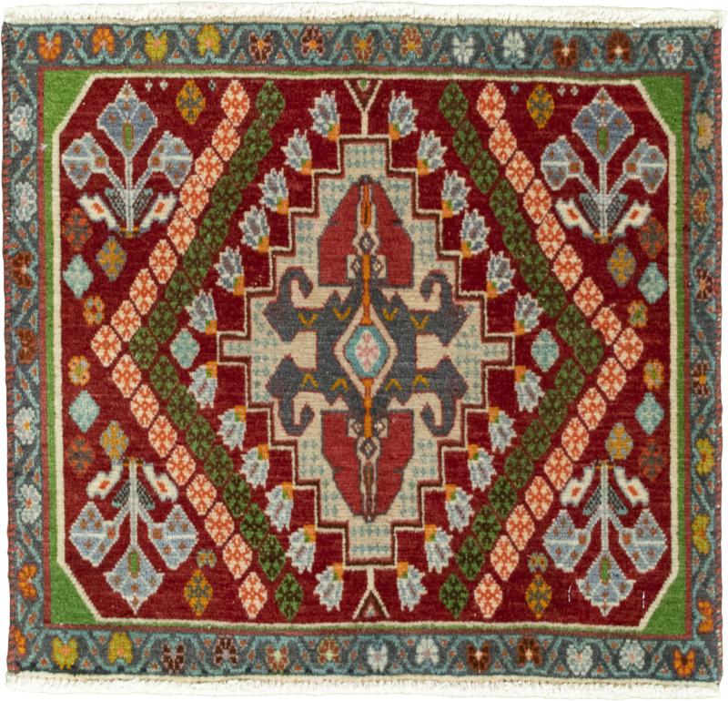 Persian Rug Shiraz 51x55 51x55, Persian Rug Knotted by hand