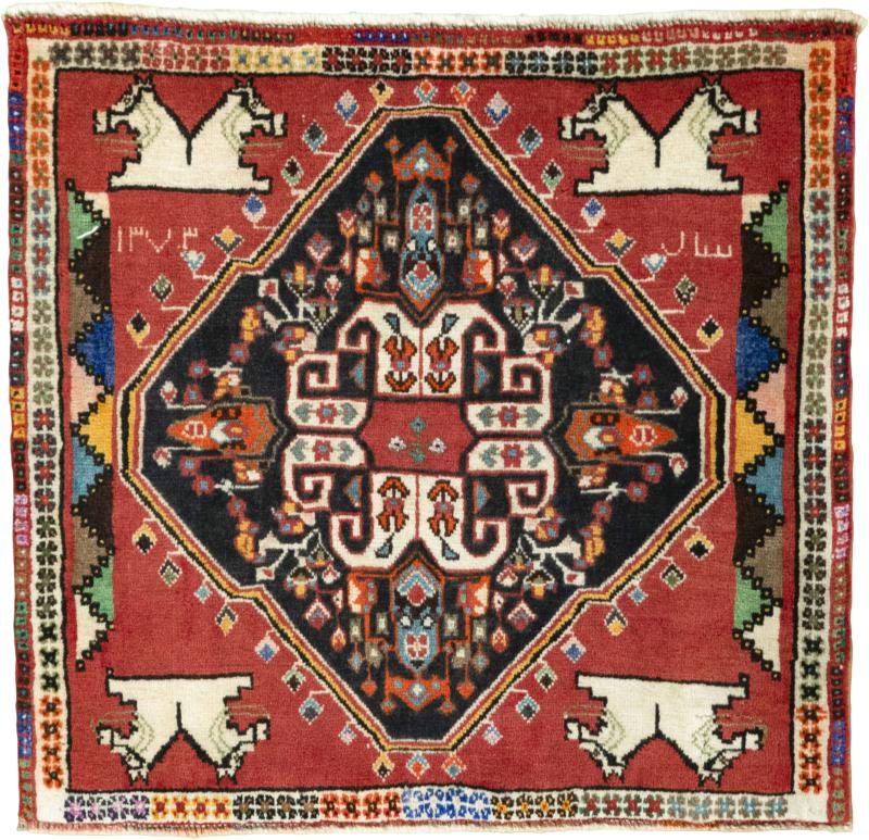 Perzisch tapijt Shiraz 64x66 64x66, Perzisch tapijt Handgeknoopte