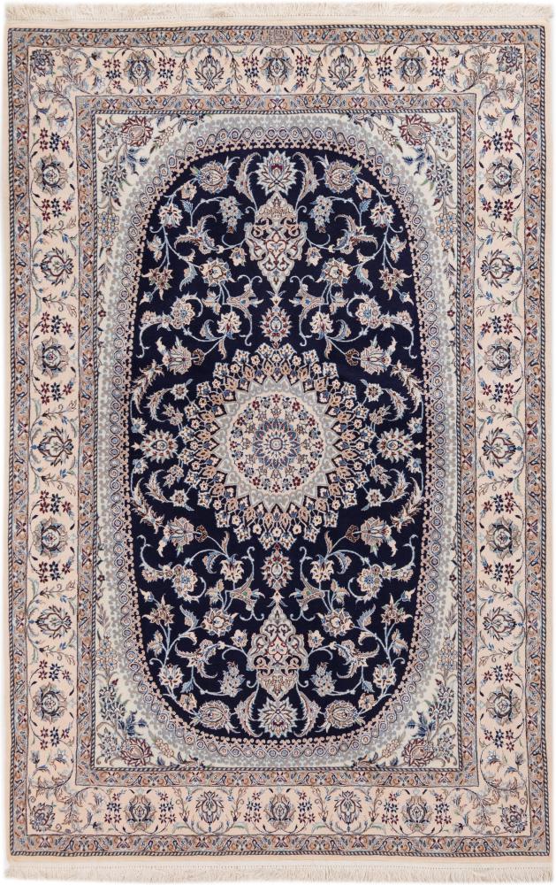 Persisk tæppe Nain 6La Habibian 207x132 207x132, Persisk tæppe Knyttet i hånden