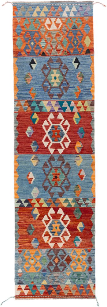 Afgański dywan Kilim Afghan 296x80 296x80, Dywan perski Ręcznie tkany