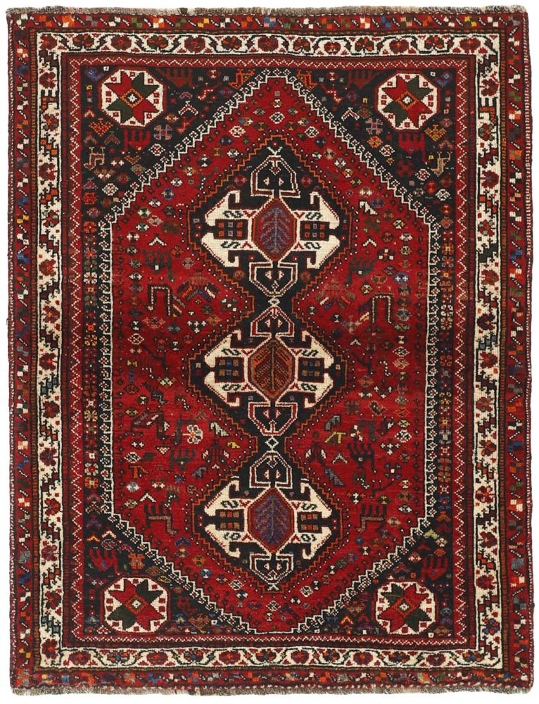 Tapis persan Ghashghai 164x128 164x128, Tapis persan Noué à la main