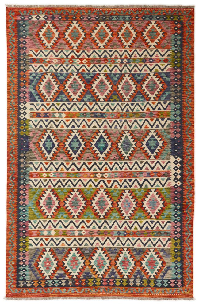Afghansk teppe Kelim Afghan 202x80 202x80, Persisk teppe Håndvevd