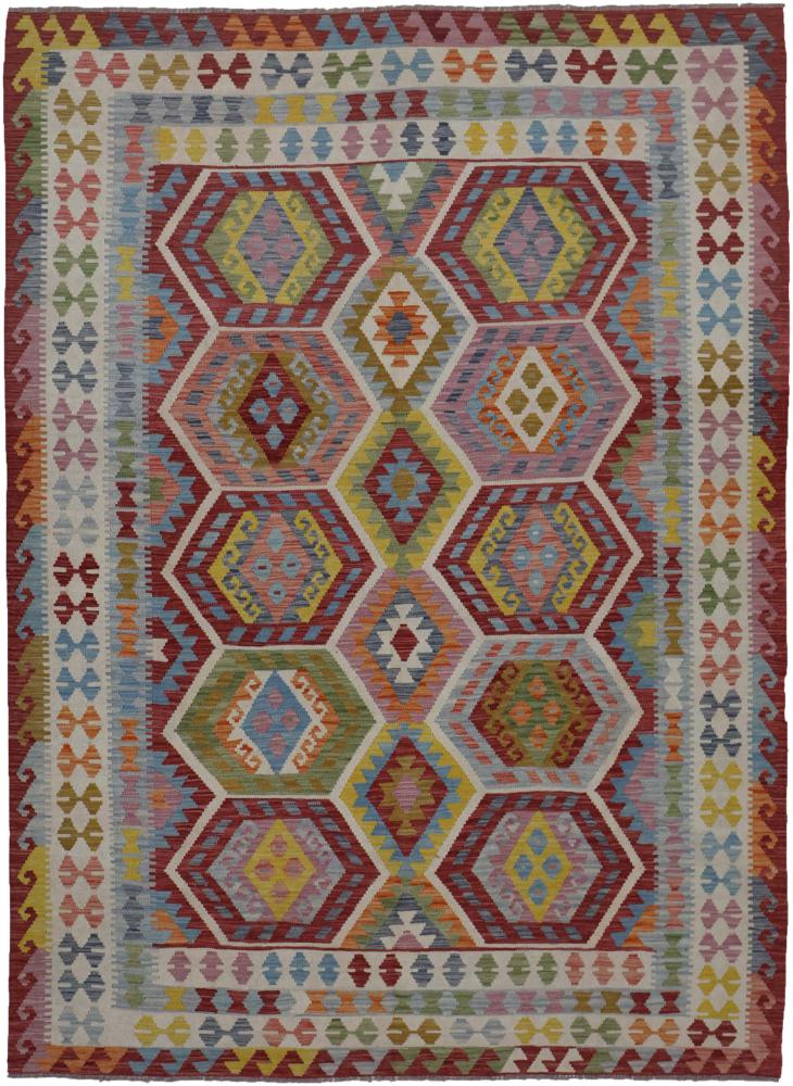 Covor afgan Chilim Afghan 285x208 285x208, Covor persan Țesut manual