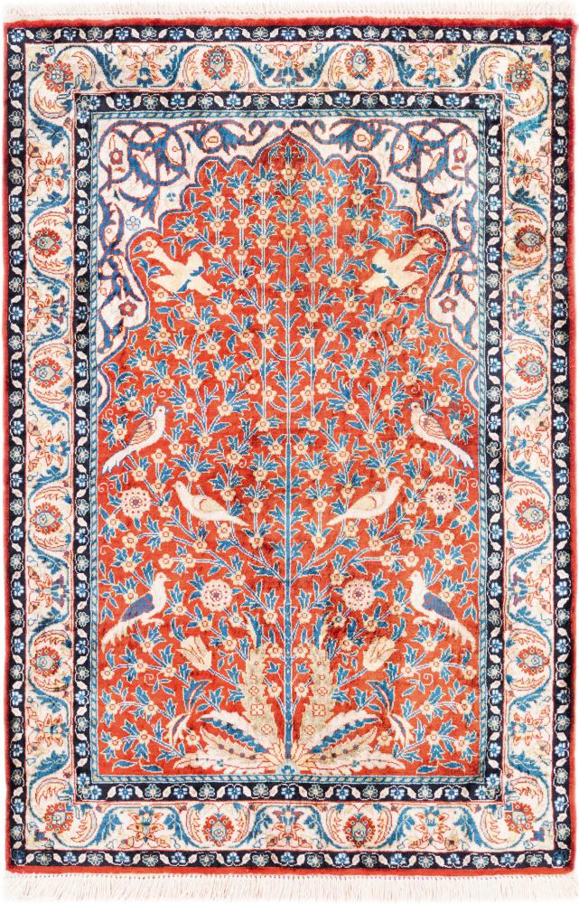 Chinese Rug China Silk 95x61 95x61, Persian rug Hand-knotted