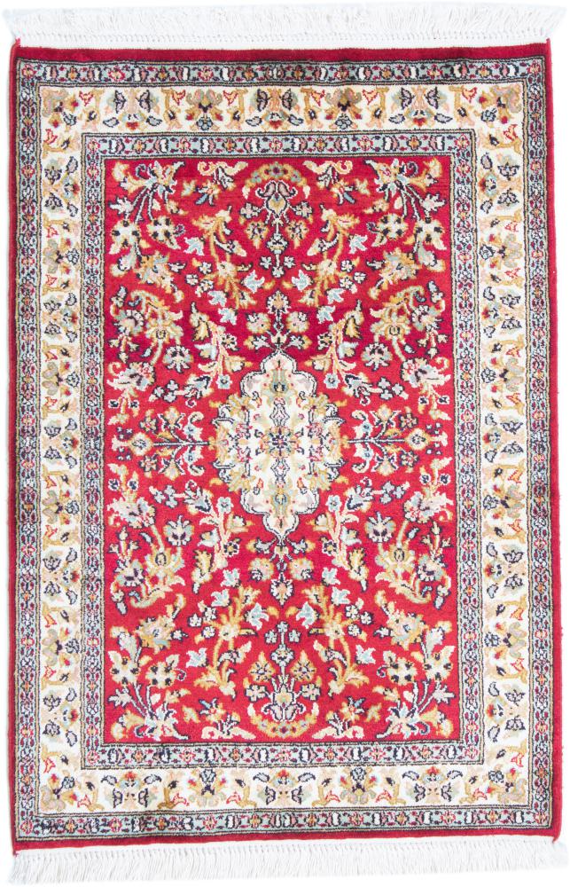 Tappeto indiano Cachemire di Seta 88x61 88x61, Tappeto persiano Annodato a mano