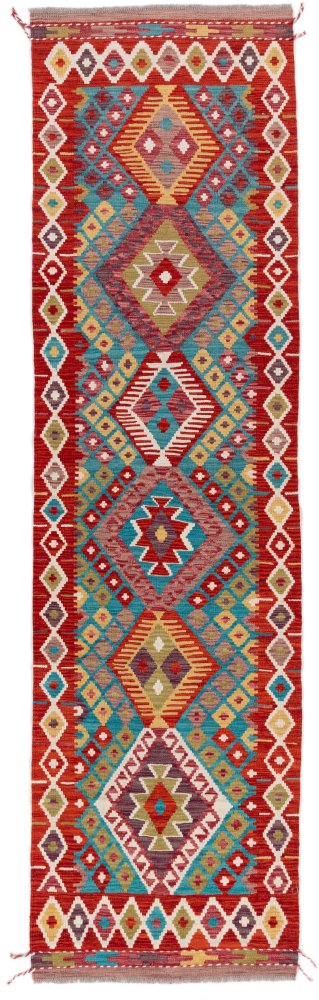 Afghaans tapijt Kilim Afghan 297x81 297x81, Perzisch tapijt Handgeweven