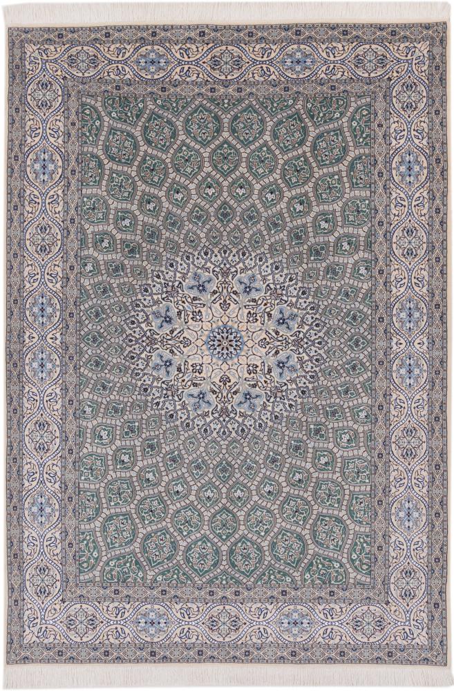 Tapis persan Naïn 6La 262x182 262x182, Tapis persan Noué à la main