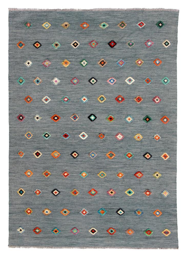 Alfombra afgana Kilim Afghan Nimbaft Edition 241x171 241x171, Alfombra persa Tejido a mano