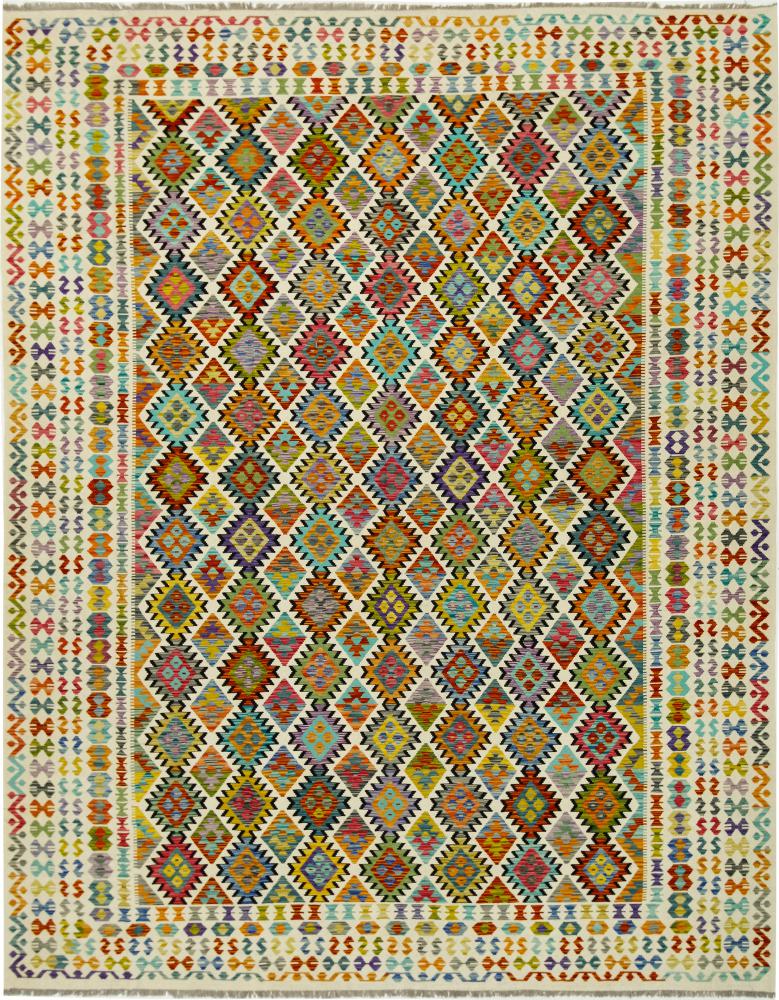 Persisk tæppe Kelim Fars 386x310 386x310, Persisk tæppe Håndvævet