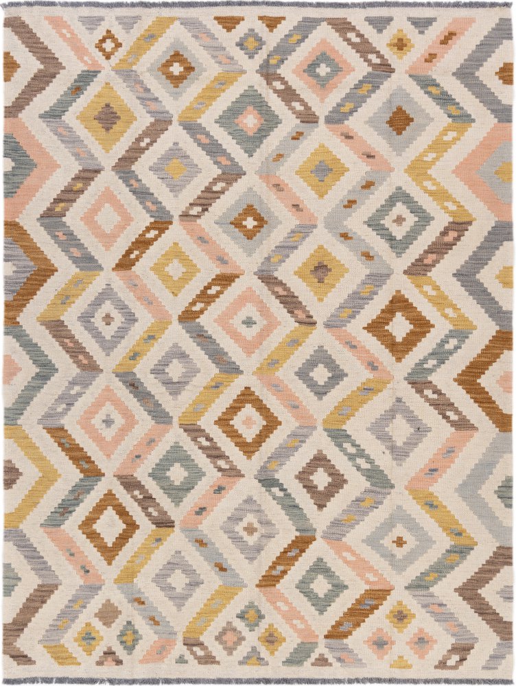Tapis afghan Kilim Afghan 198x151 198x151, Tapis persan Tissé à la main