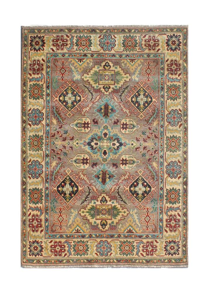 Αφγανικό χαλί Kazak Ghazni 196x145 196x145, Περσικό χαλί Οι κόμποι έγιναν με το χέρι