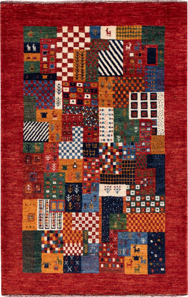 Perzisch tapijt Perzisch Gabbeh Loribaft Nowbaft 132x82 132x82, Perzisch tapijt Handgeknoopte