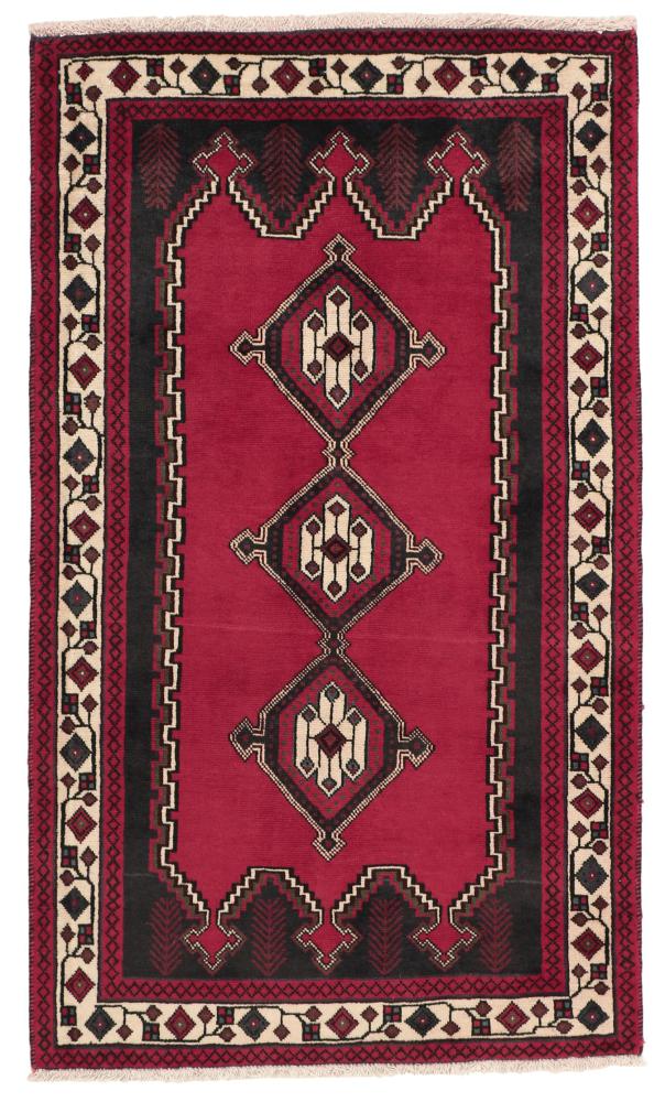 Persian Rug Afshar Sirjan 4'8"x2'7" 4'8"x2'7", Persian Rug Knotted by hand