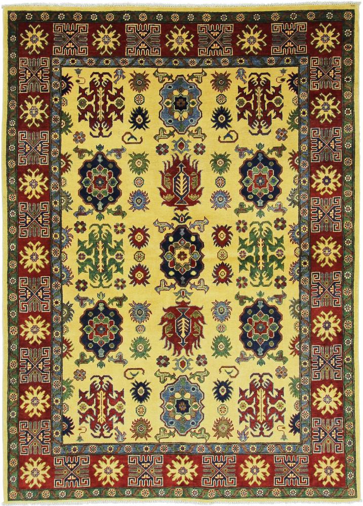 Afghan rug Kazak 7'9"x5'8" 7'9"x5'8", Persian Rug Knotted by hand