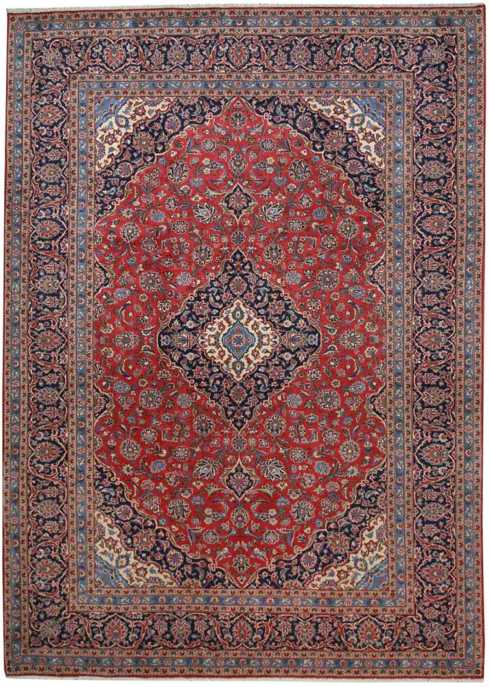 Persisk tæppe Keshan 349x248 349x248, Persisk tæppe Knyttet i hånden