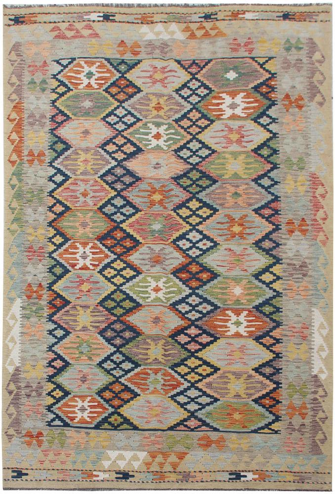 Tapete afegão Kilim Afegão 256x179 256x179, Tapete persa Tecido à mão