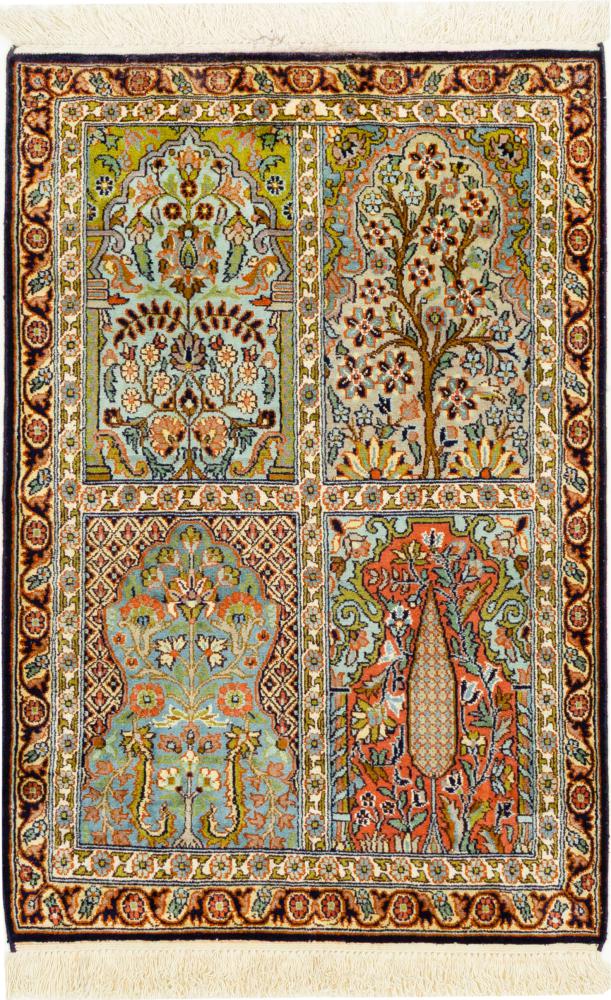 Tapete indiano Kashmir Seda 95x66 95x66, Tapete persa Atado à mão