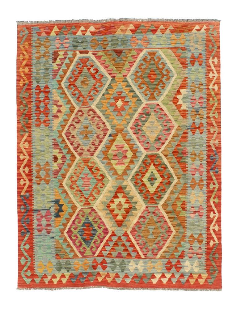 Afghan rug Kilim Afghan 6'8"x5'0" 6'8"x5'0", Persian Rug Woven by hand