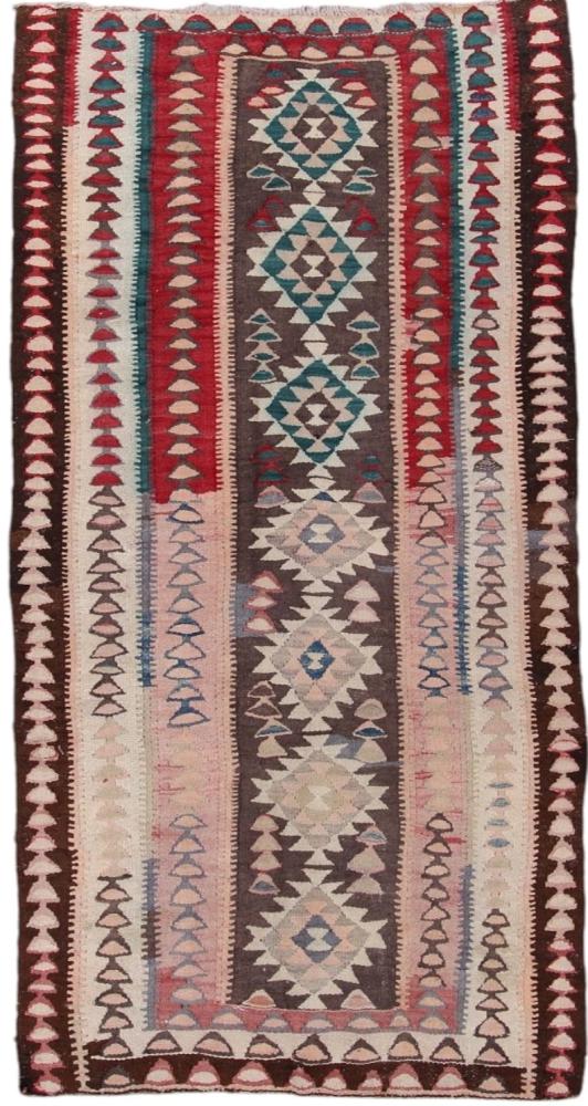 Perserteppich Kelim Fars Antik 9'0"x4'9" 9'0"x4'9", Perserteppich Handgewebt