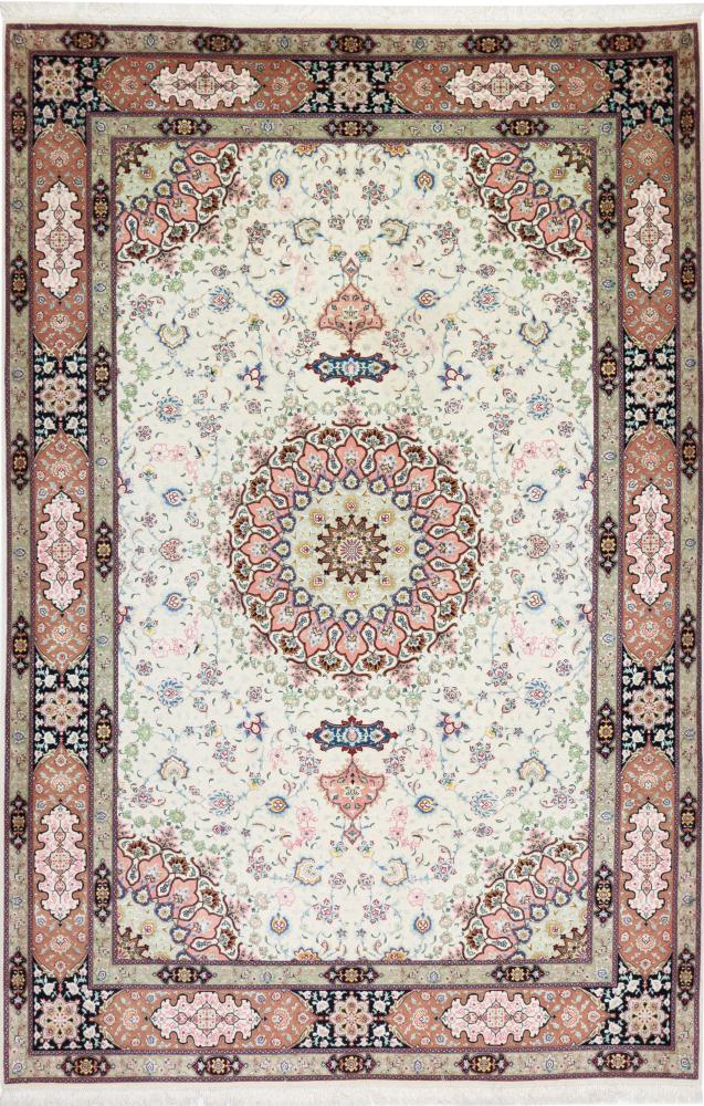 Tapete persa Tabriz Fio de Seda 306x199 306x199, Tapete persa Atado à mão