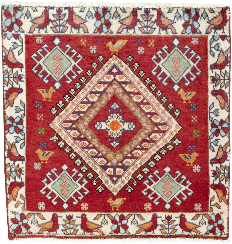 Persian Rug Shiraz 61x61 61x61, Persian Rug Knotted by hand
