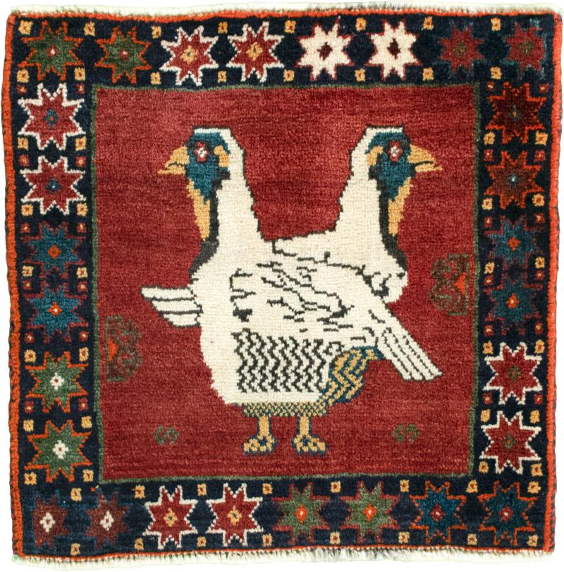 Persian Rug Shiraz 59x60 59x60, Persian Rug Knotted by hand