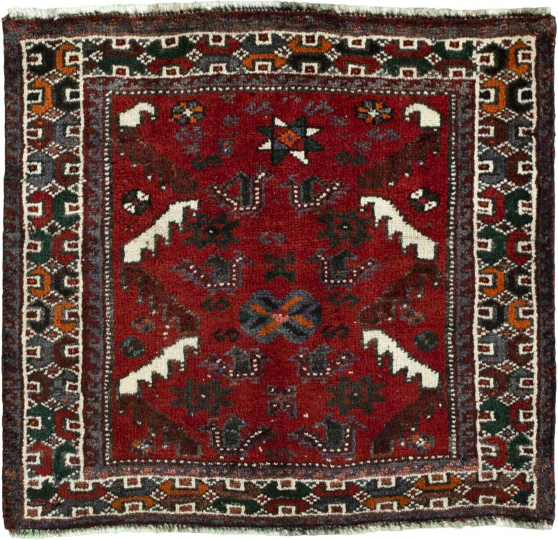 Tapis persan Shiraz 65x67 65x67, Tapis persan Noué à la main