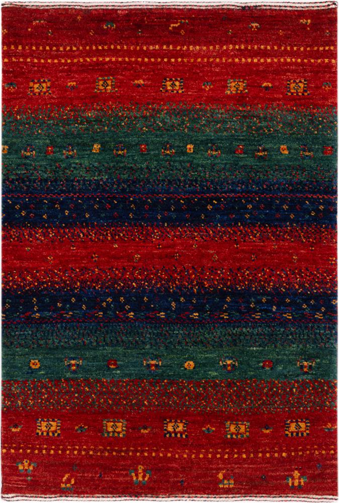 Tappeto persiano Persiano Gabbeh Loribaft Essence 92x62 92x62, Tappeto persiano Annodato a mano