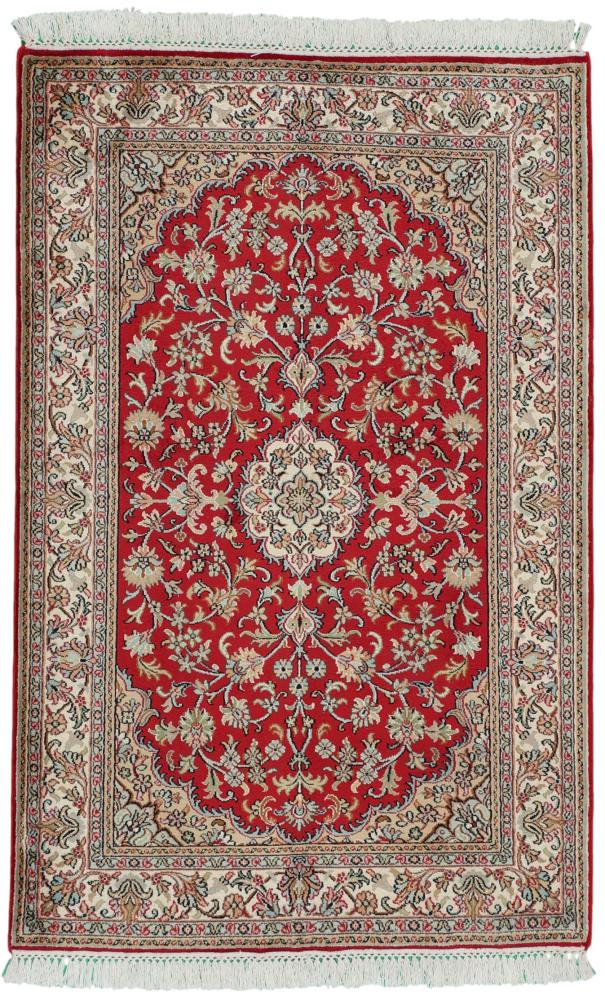 Indisk tæppe Kashmir Silke 82x124 82x124, Persisk tæppe Knyttet i hånden