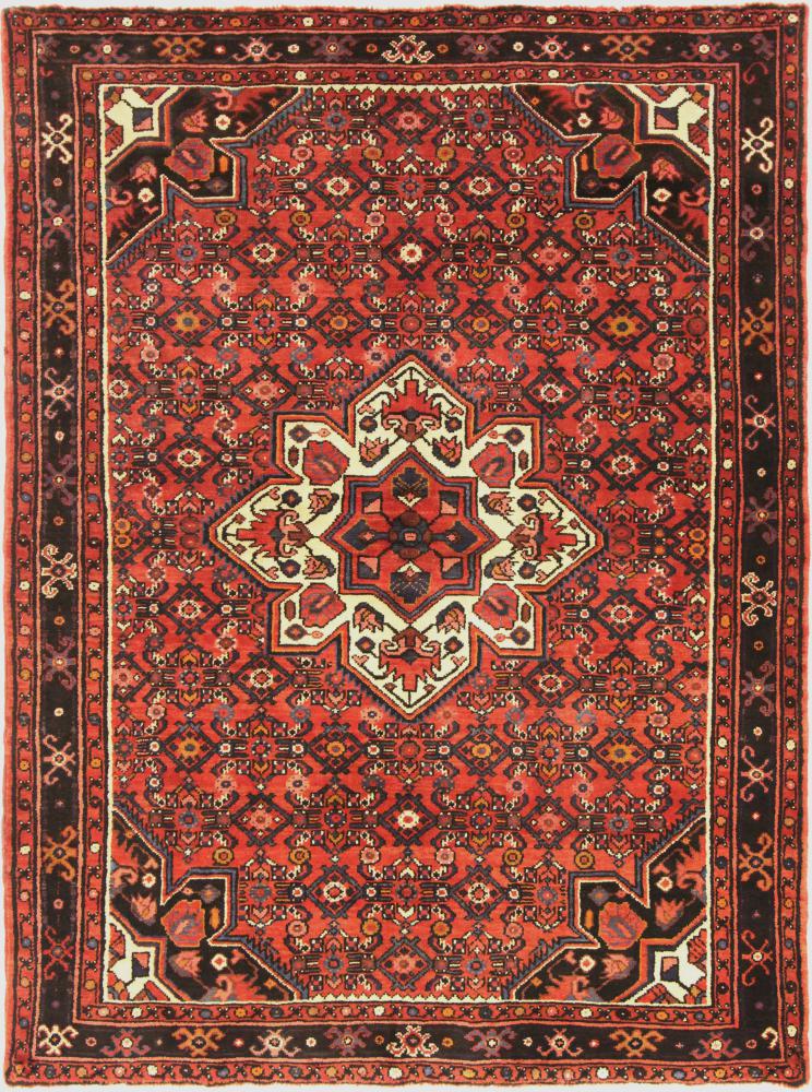 Persisk tæppe Hosseinabad 209x160 209x160, Persisk tæppe Knyttet i hånden