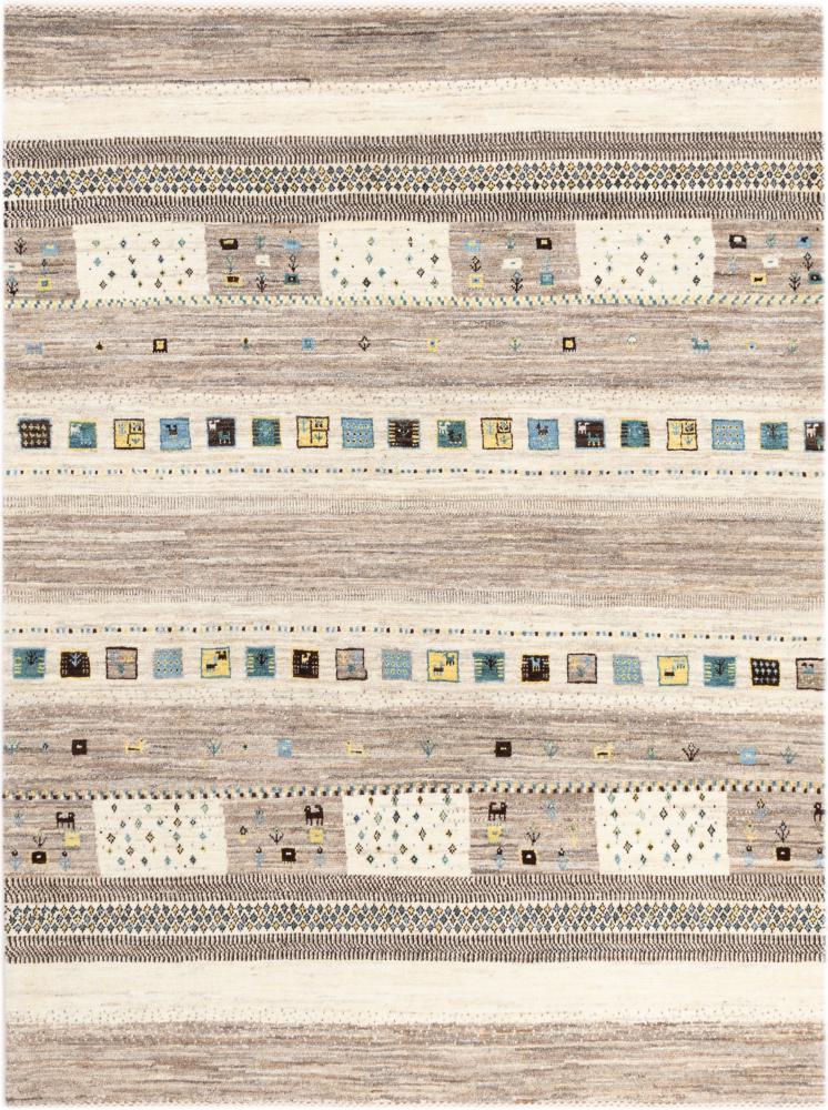 Alfombra persa Persa Gabbeh Loribaft Natura 190x142 190x142, Alfombra persa Hecho a mano